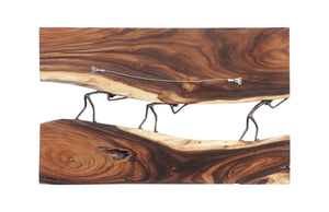Atlas River Wall Panel, Chamcha Wood/Metal, Natural