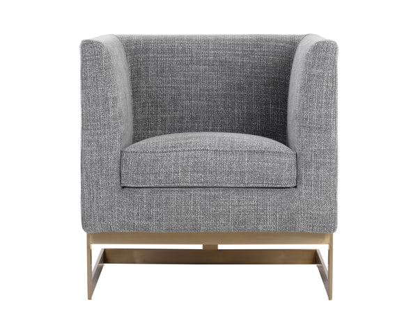 YVETTE ARMCHAIR - GOLD - CHACHA GREY