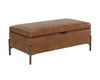 KAEL STORAGE BENCH - TOBACCO TAN