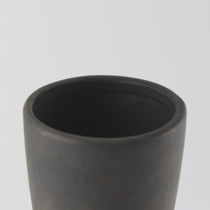 Kaz 8.3L x 3.9W x 16.7H Earthy Brown Ceramic Vase
