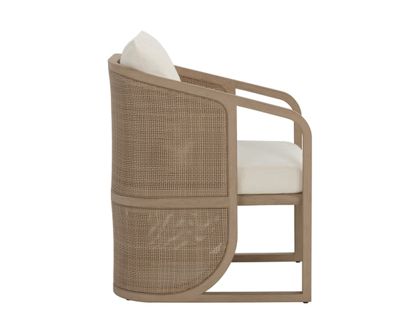 PALERMO DINING CHAIR - DRIFT BROWN - STINSON CREAM