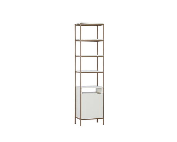 Ambrose Modular Bookcase - Small - Champagne Gold - Cream