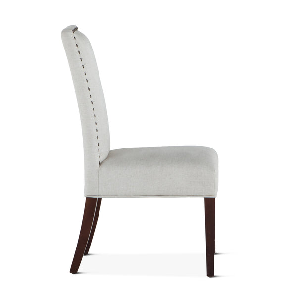 Jones Off-White Linen Dining Chair