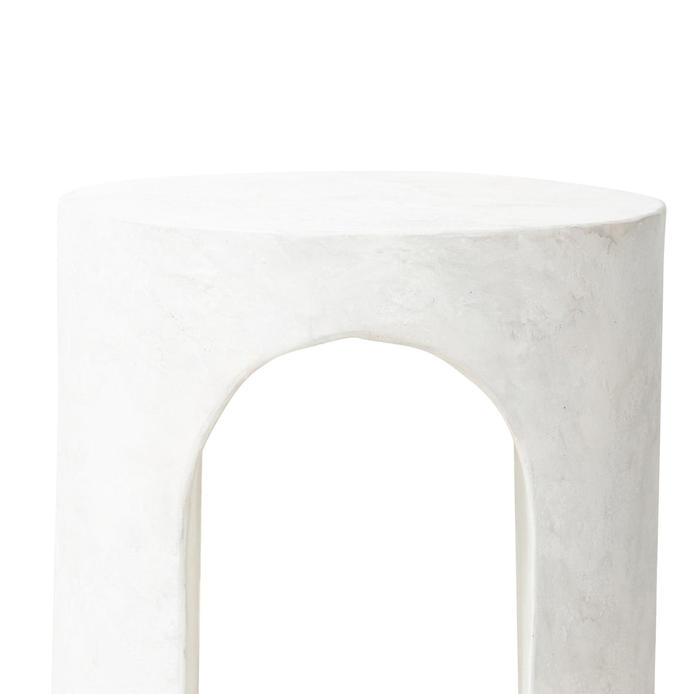 Samson End Table In Textured Lunar Concrete