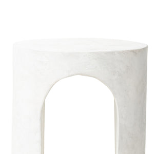 Samson End Table In Textured Lunar Concrete