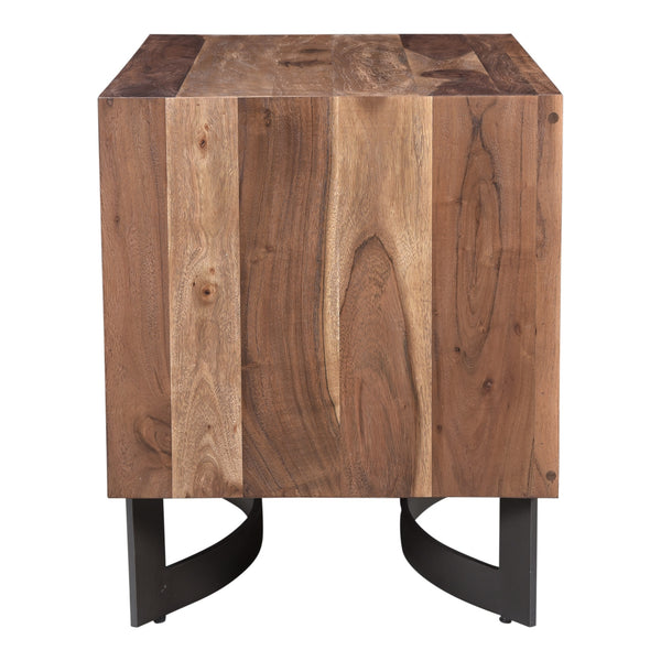 Moe's Bent Collection Nightstand - Solid Acacia