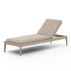 Sherwood Outdoor Chaise Lounge In Brwn/Sand