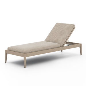 Sherwood Outdoor Chaise Lounge In Brwn/Sand