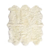 Lalo Lambskin Rug In White In 4.5X5.75