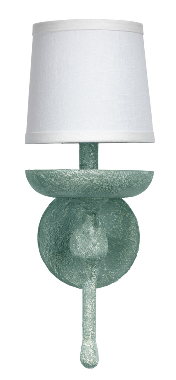 Concord Wall Sconce, Green Plaster