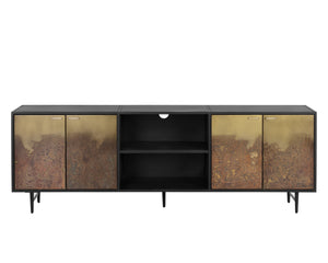 AUBURN MEDIA CONSOLE AND CABINET