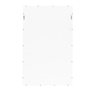 BAMBOO DETAIL MIRROR IN WHITE LACQUER