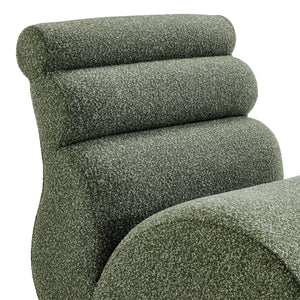 Lucius Boucle Accent Chair, Milford Green 
