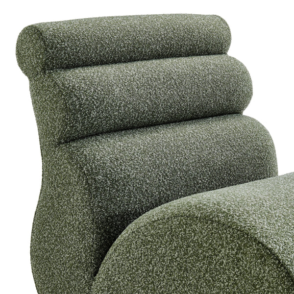 Lucius Boucle Accent Chair, Milford Green 