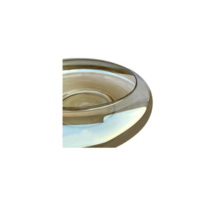 Moe's Polene Large Glass Bowl in Smoky Brown