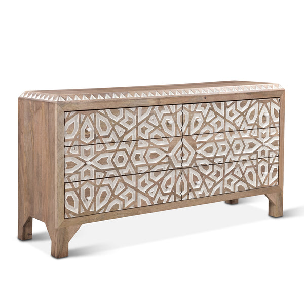 Tangiers 61" Dresser Natural White