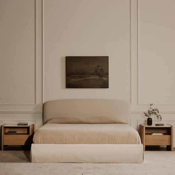 Moe's Lane Nightstand with Marble Top