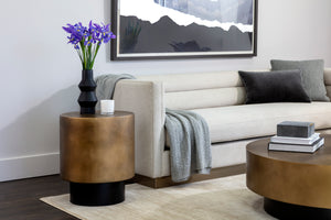 BERNABY END TABLE - ANTIQUE BRASS