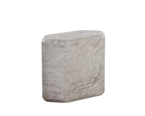 SPEZZA SIDE TABLE - LOW - MARBLE LOOK - GREY