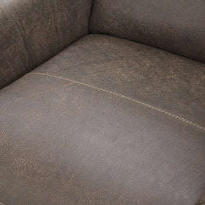 Vivica Leather Power Recliner - Dark Brown