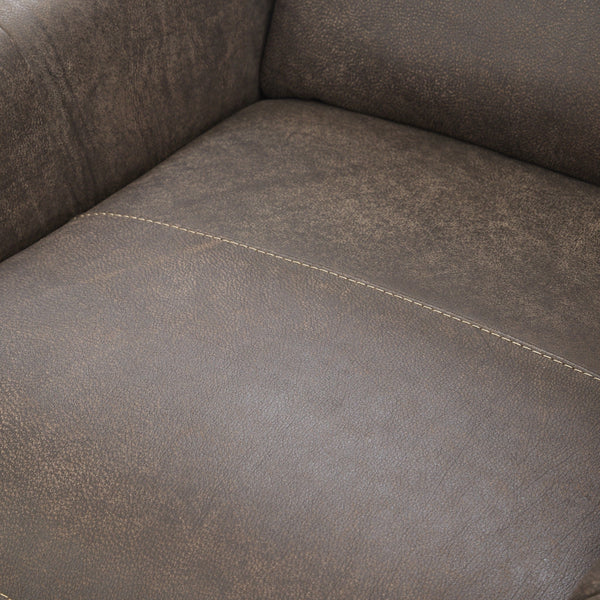 Vivica Leather Power Recliner - Dark Brown