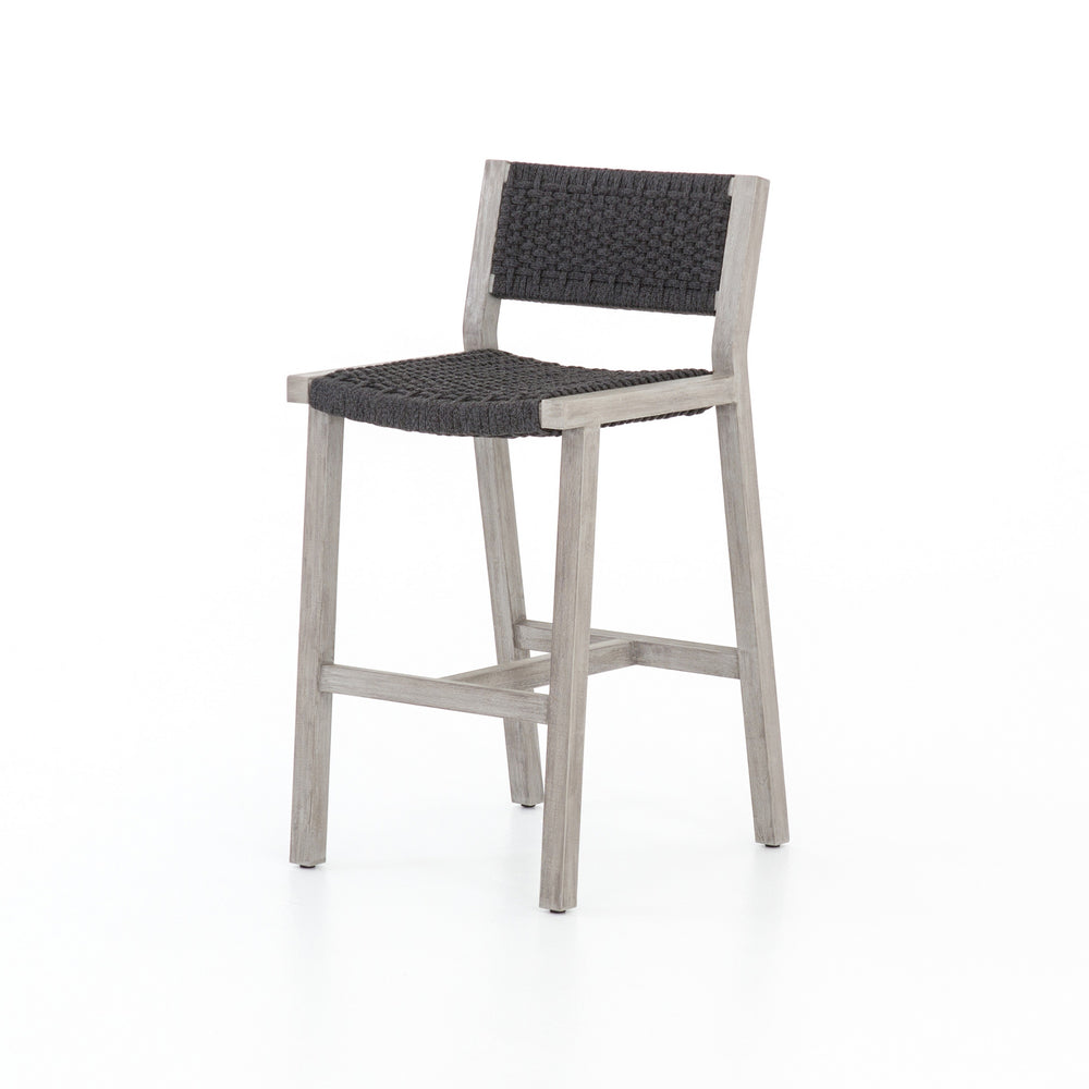 Delano Outdoor Bar Stool-Grey