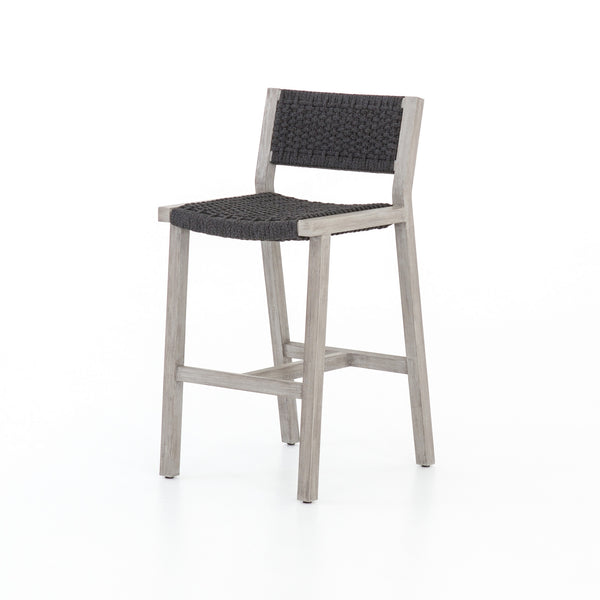 Delano Outdoor Bar Stool-Grey