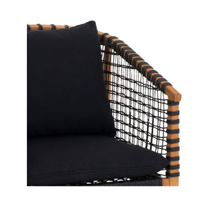 Moe's Kuna Outdoor Lounge Chair in Black