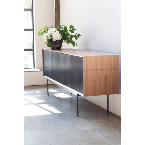 Moe's Araya Sideboard Brown with Black Detailing