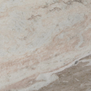 Reilly Marble Round Coffee Table in Rusty Gray