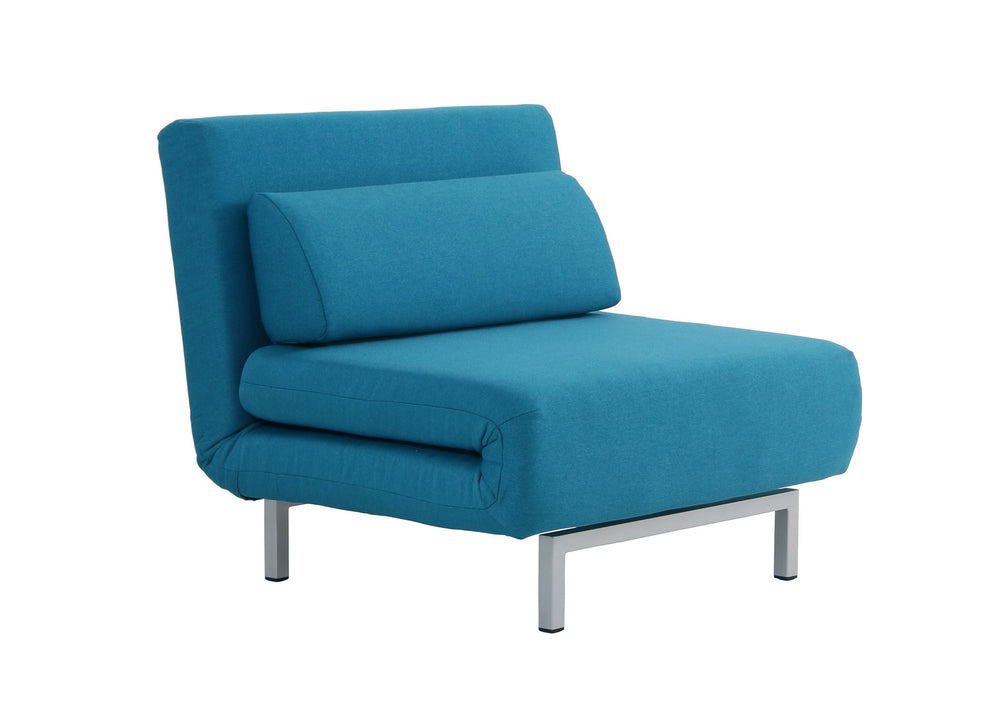 Jaidan Chair Bed in Teal Fabric