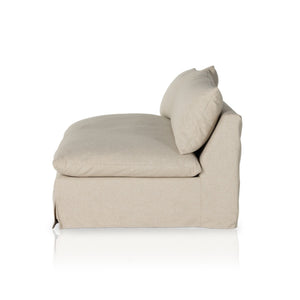 Grant Slipcover Sectional In Antwerp Natural And Espresso