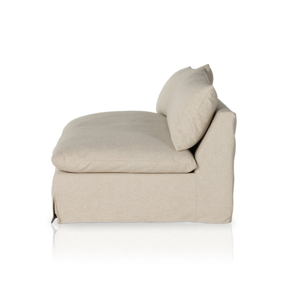 Grant Slipcover Sectional In Antwerp Natural And Espresso