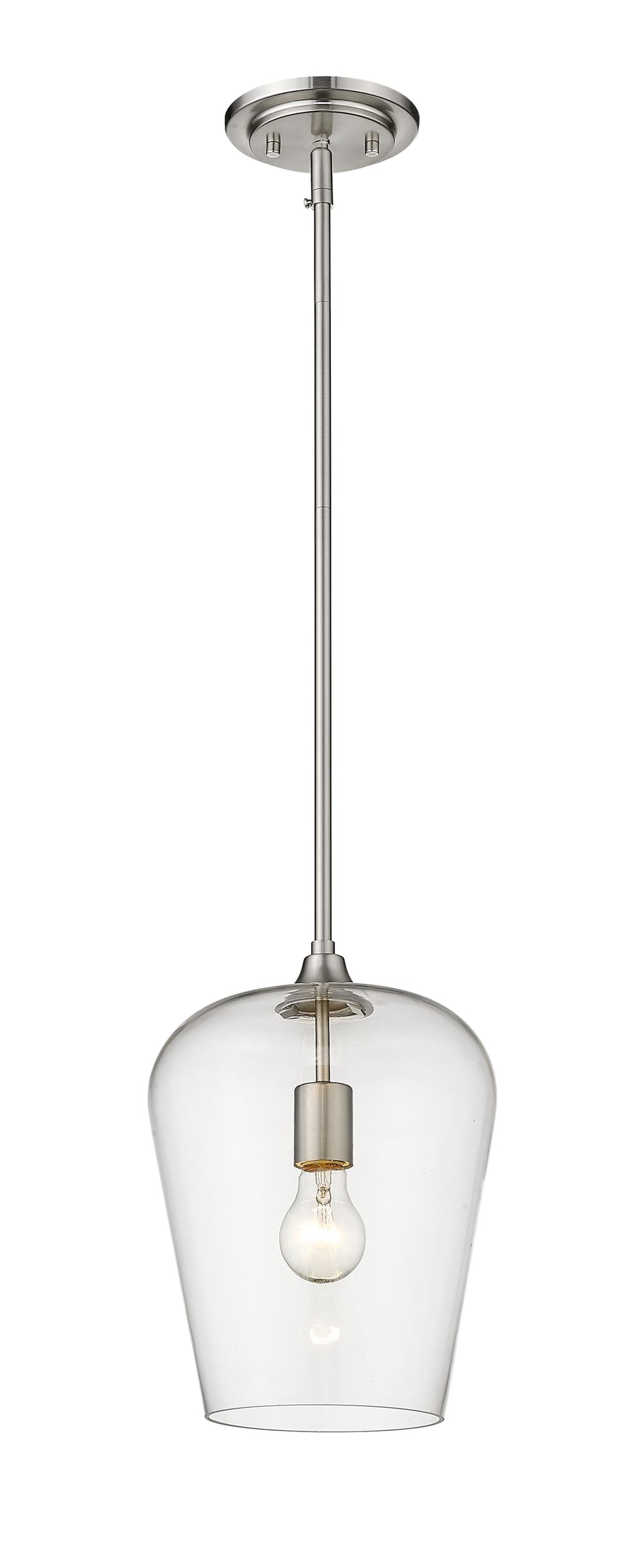 Joliet 1 Light Pendant in Brushed Nickel Finish