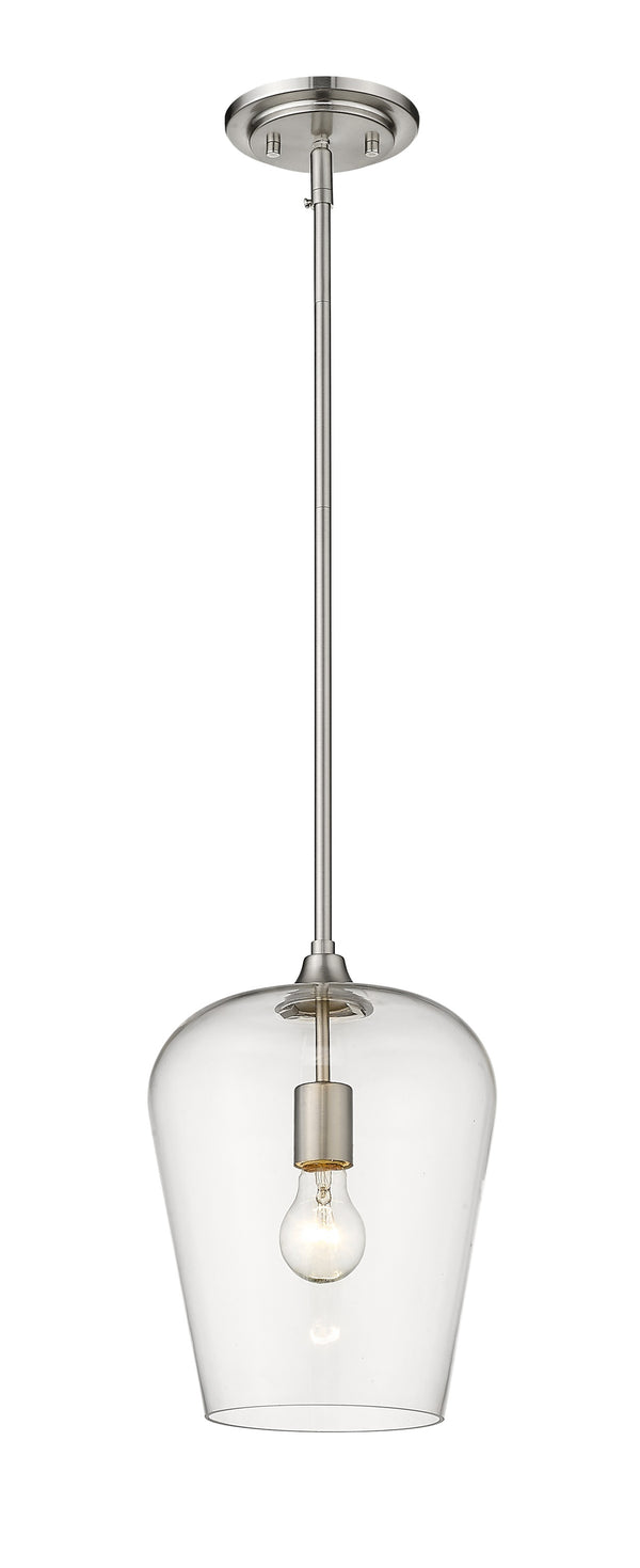 Joliet 1 Light Pendant in Brushed Nickel Finish