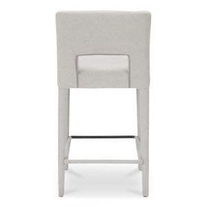 Moe's Joyce Counter Stool Beige Upholstered