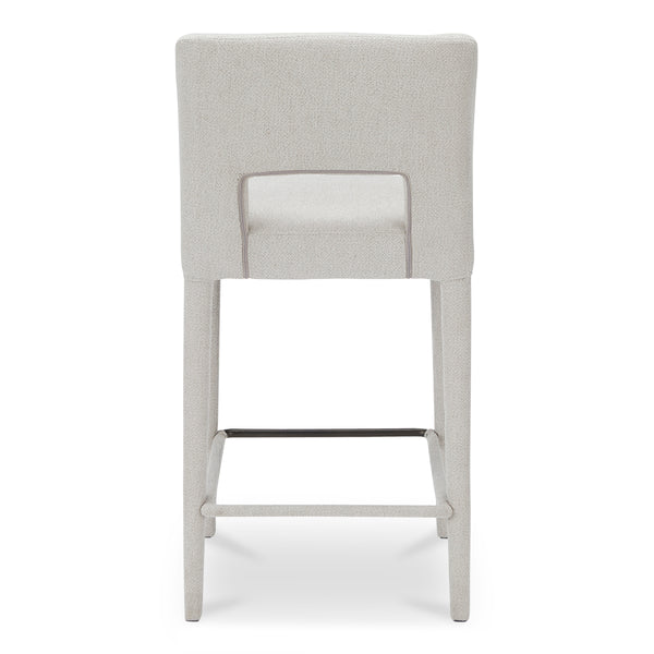 Moe's Joyce Counter Stool Beige Upholstered