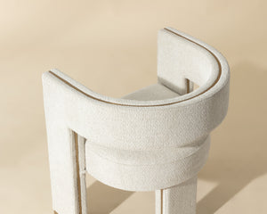 ADAMINA DINING ARMCHAIR - RHEA LIGHT BARLEY