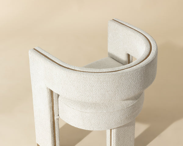 ADAMINA DINING ARMCHAIR - RHEA LIGHT BARLEY