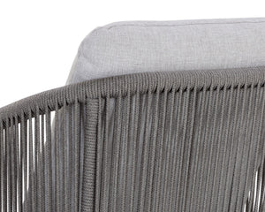 ALLARIZ DINING ARMCHAIR - WARM GREY - GRACEBAY LIGHT GREY