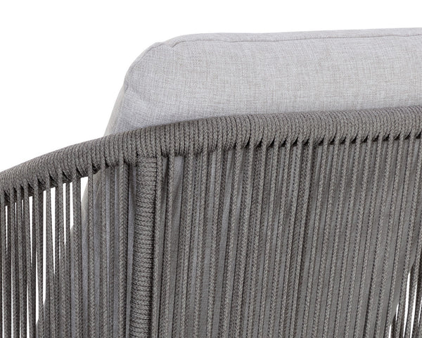 ALLARIZ DINING ARMCHAIR - WARM GREY - GRACEBAY LIGHT GREY
