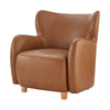Tiffany KD Faux Leather Accent Arm Chair, Vintage Cider