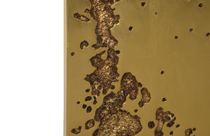 Splotch Wall Art, Rectangle, Gold Leaf