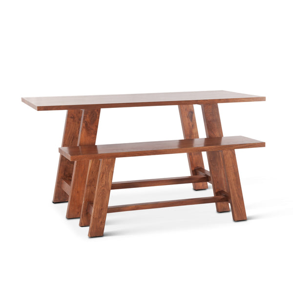 Savannah 75" Gathering Table, Cinnamon Brown
