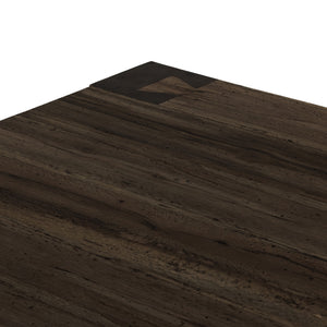 Abaso Coffee Table In Ebony Rustic