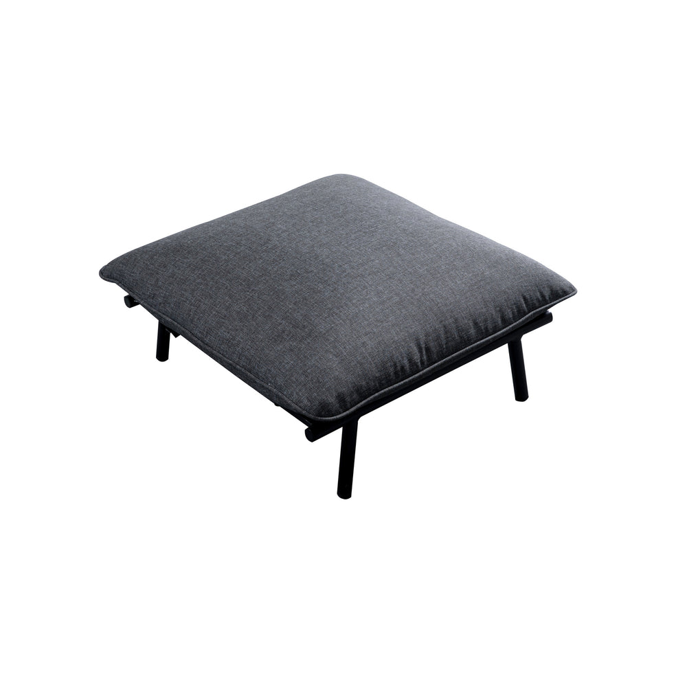 Moe's Morgan Outdoor Ottoman in Speckled Charcoal