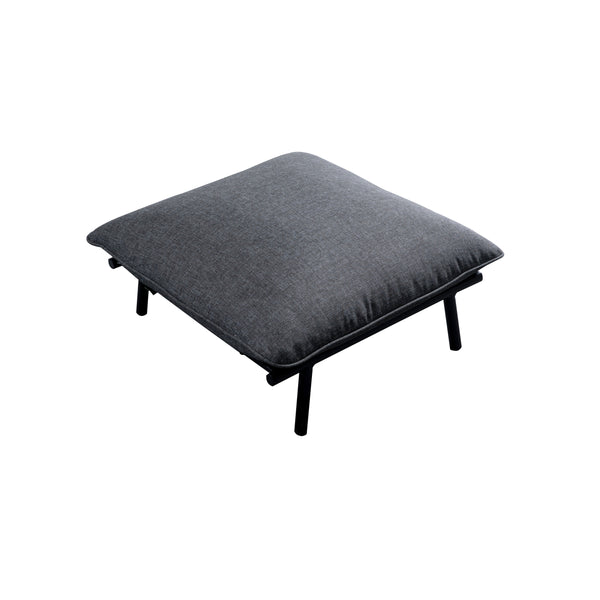 Moe's Morgan Outdoor Ottoman in Speckled Charcoal