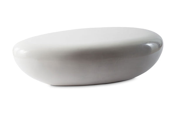 River Stone Cocktail Table, Gel Coat White, LG