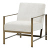 Francis Fabric Accent Arm Chair In Opus Cream