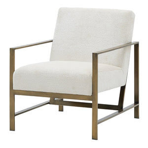 Francis Fabric Accent Arm Chair In Opus Cream